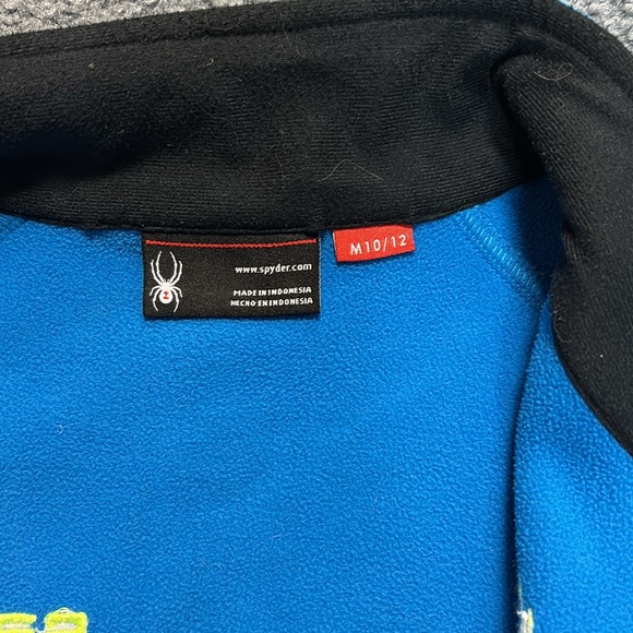 Kids Spyder full zip sweater size M 10/12 - Picture 3 of 4